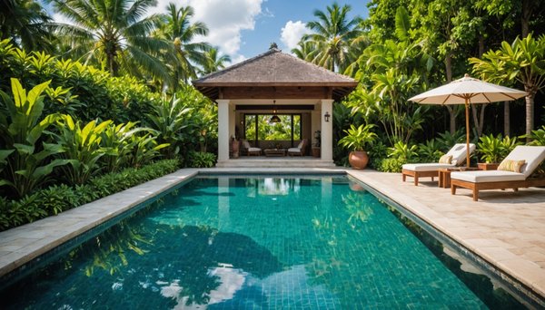 Créer un espace paradisiaque autour de votre piscine tropicale